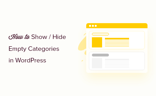 Mostrar u ocultar categorías vacías en WordPress