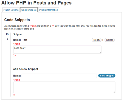 Permitir PHP en publicaciones y páginas
