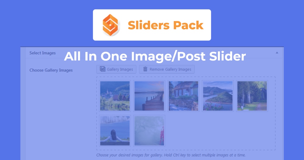 SlidersPack- Control deslizante de imagen/publicación todo en uno