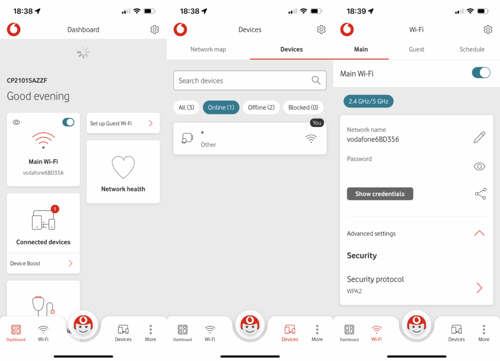 Aplicación Vodafone WiFi Hub