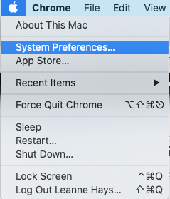 preferencias del sistema mac