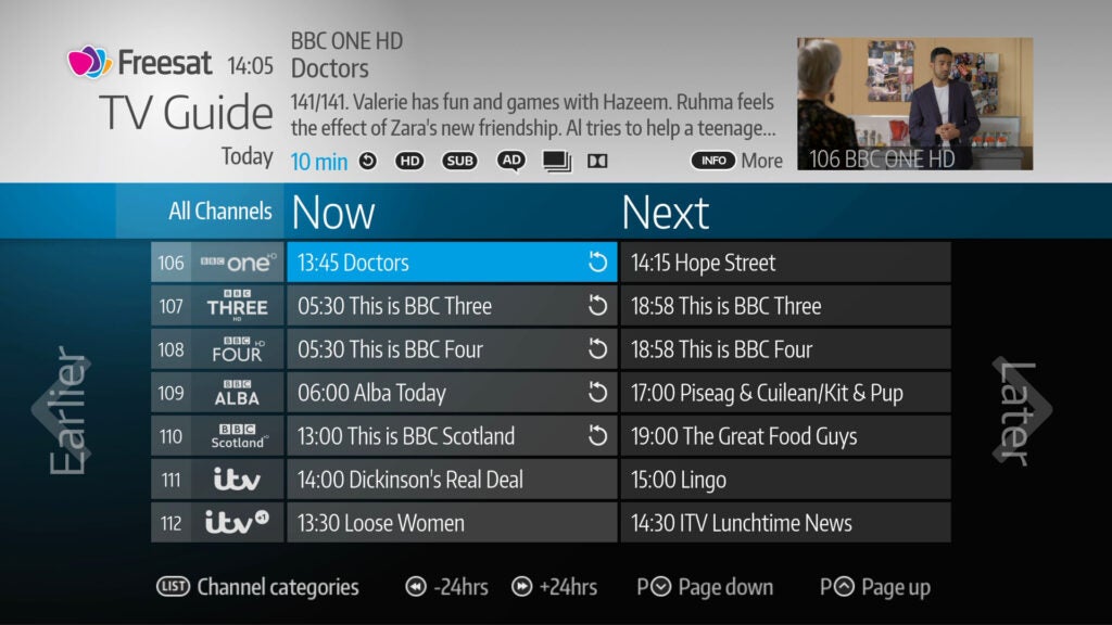 Freesat 4K TV Box (no grabable) Guía de TV