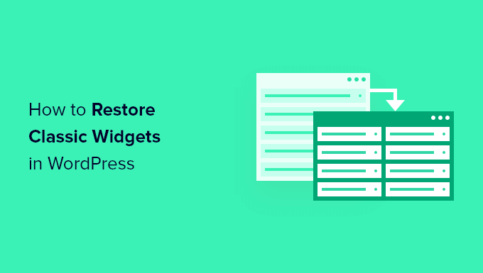 Como deshabilitar bloques de widgets en WordPress restaurar widgets clasicos