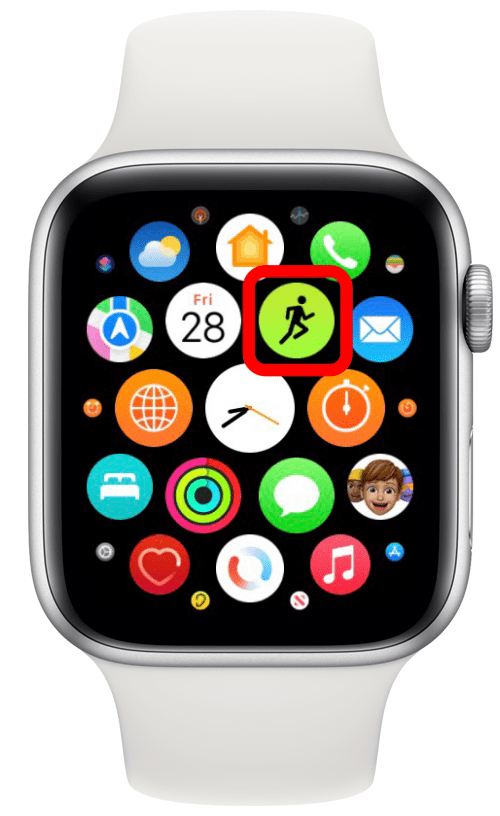 Toque Entrenamientos en su Apple Watch - cinta de correr Apple Watch