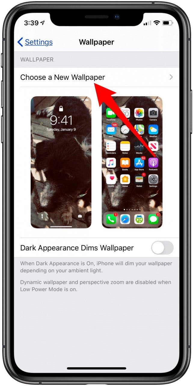 elige un nuevo fondo de pantalla para iphone