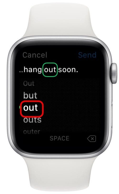 Garabatear en Apple Watch