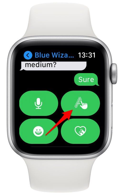 aplicación de garabatos en Apple Watch