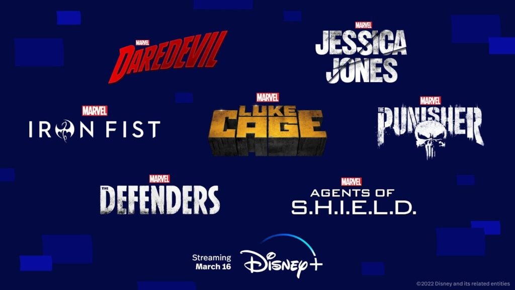 Serie Disney+Marvel Netflix