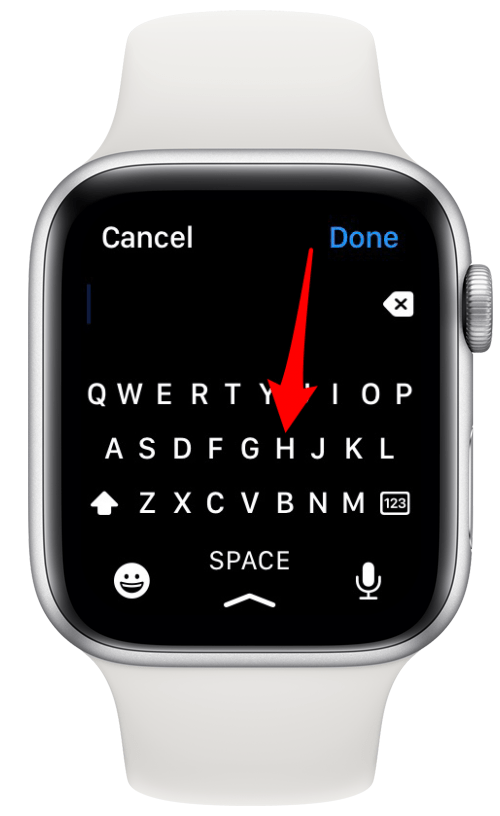 Toque las letras individualmente para escribir palabras: ¿puede enviar mensajes de texto en Apple Watch?
