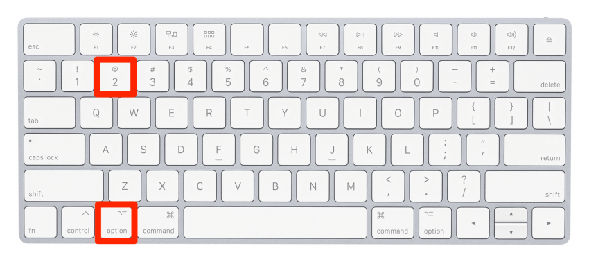 Cómo escribir símbolos en Mac: Símbolo de marca registrada Mac