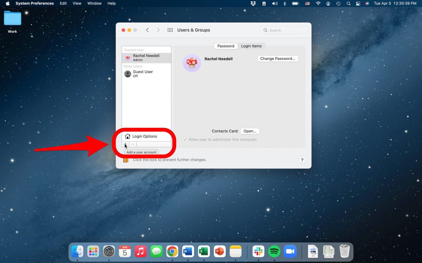 agregar nuevo usuario a mac