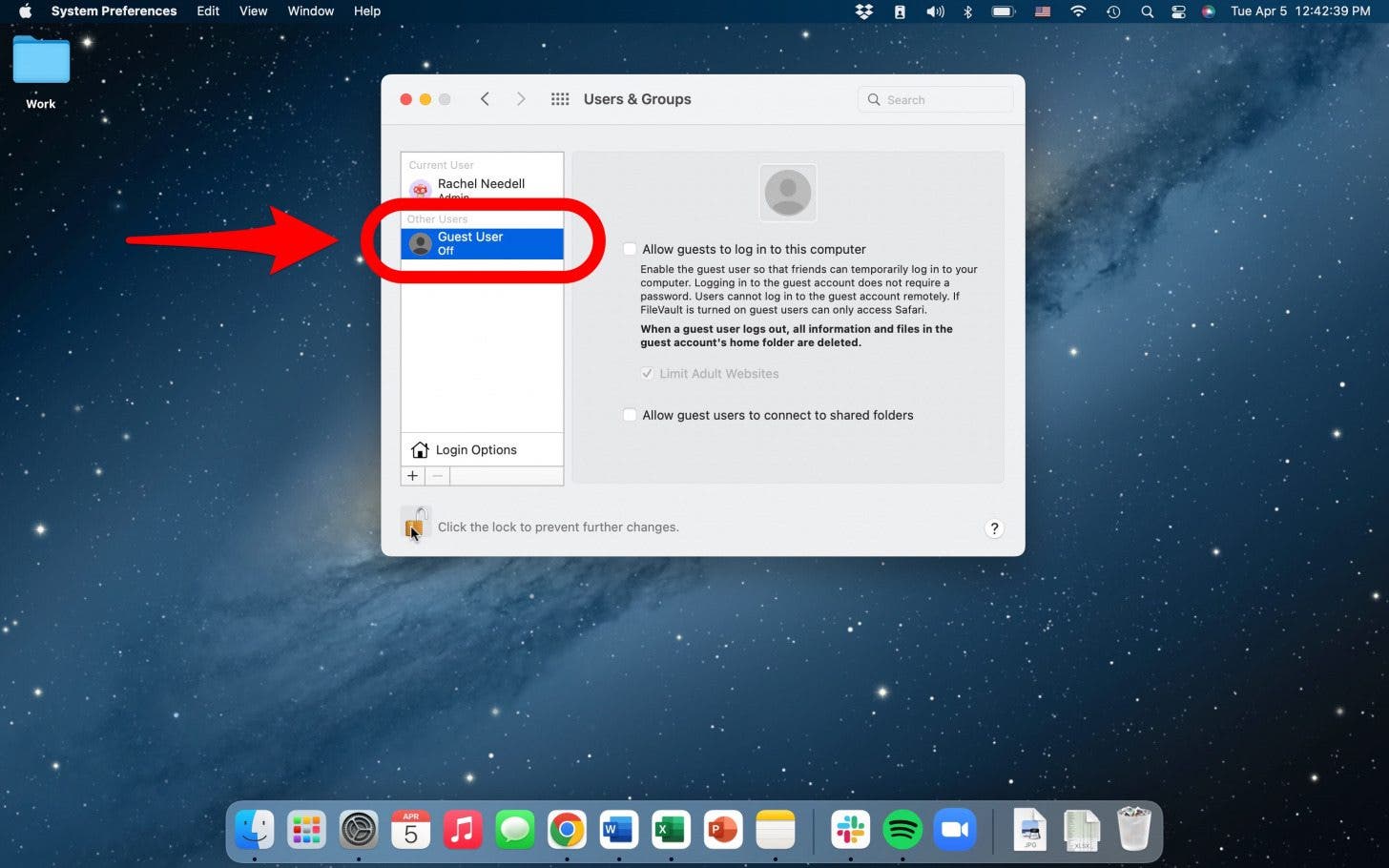agregar usuario invitado a mac