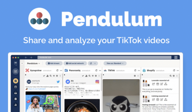 Pendulum comparte y analiza tus videos de TikTok