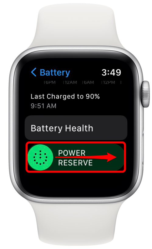 activar el modo de reserva de energía baja en el reloj de Apple