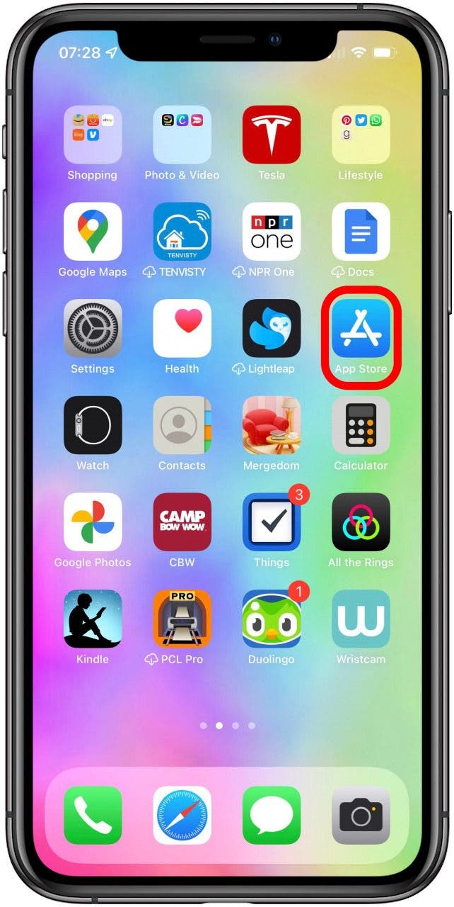 Abra la tienda de aplicaciones: cómo recuperar la aplicación del teléfono en el iPhone	