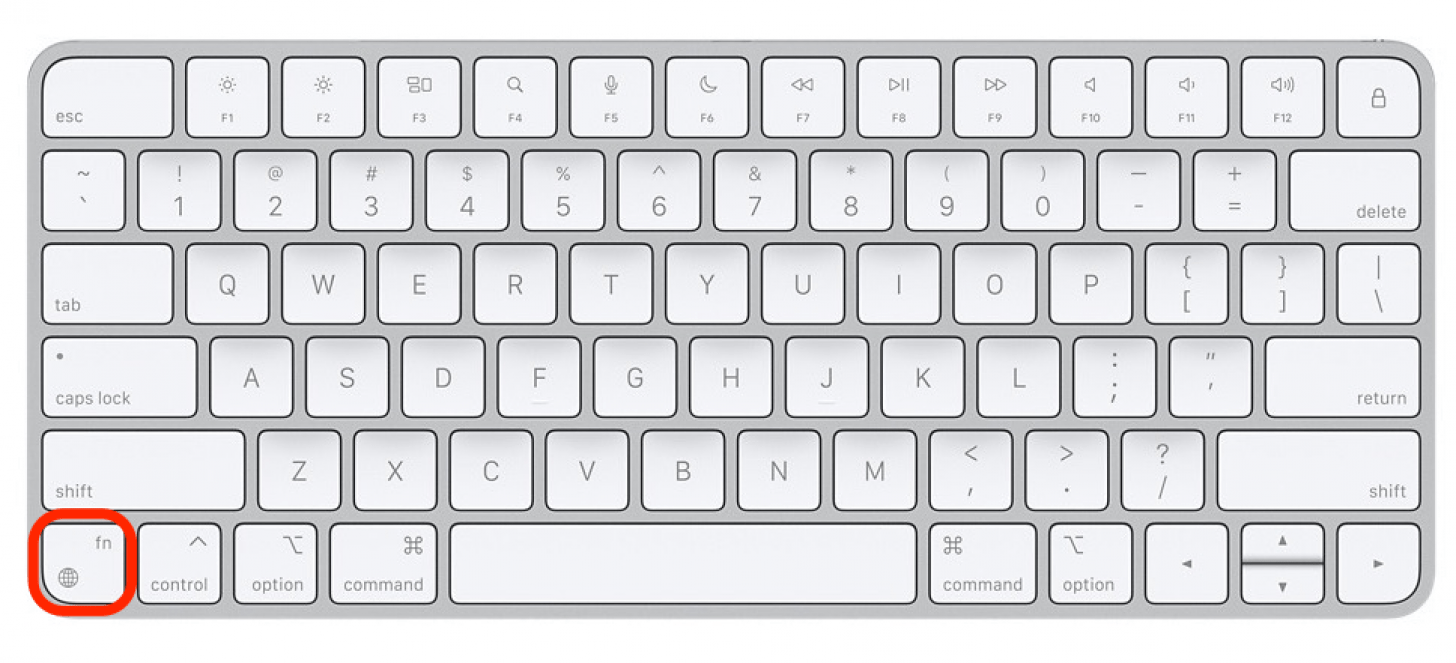 Métodos abreviados de teclado universales de iPadOS 15
