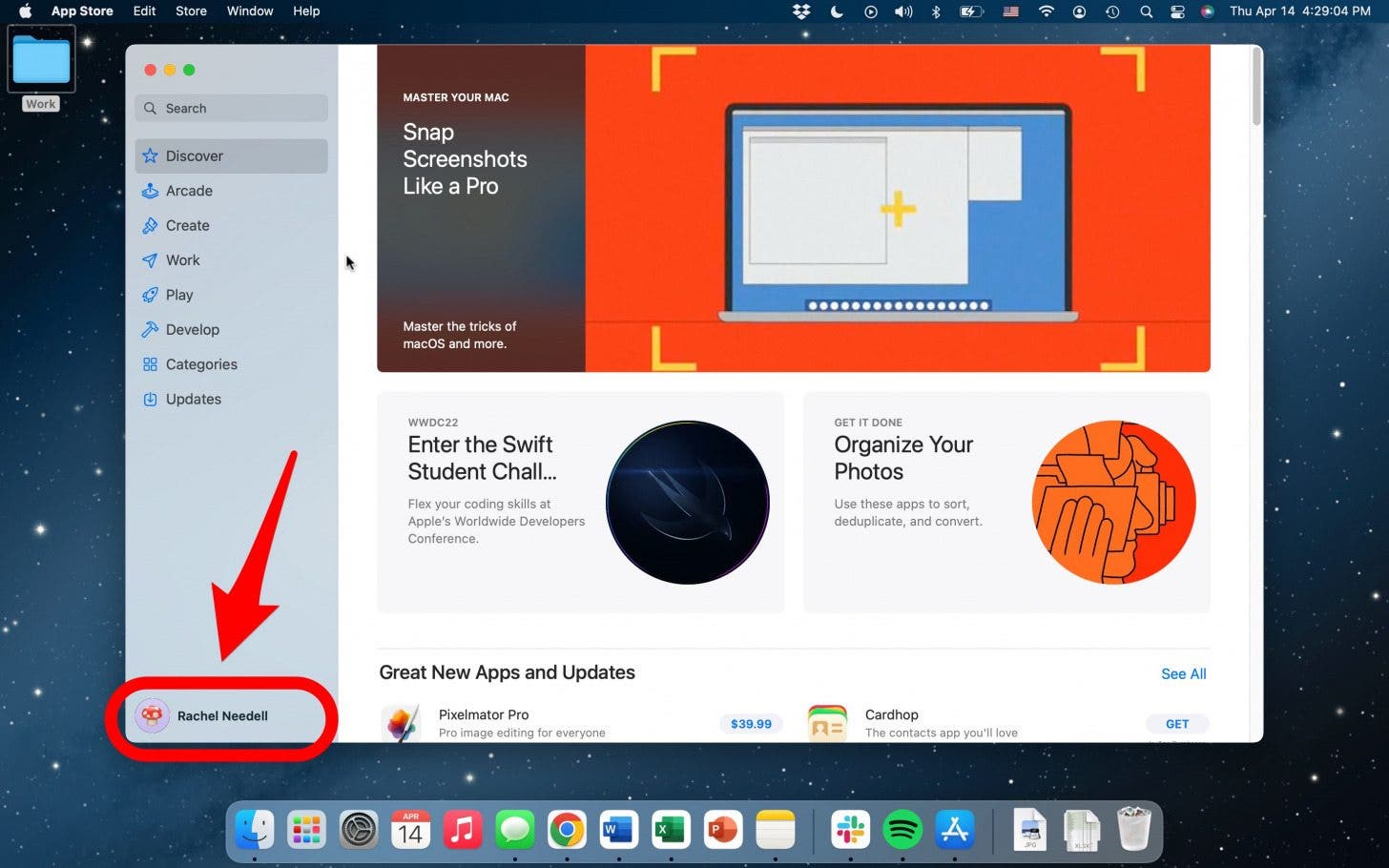 abra la tienda de aplicaciones en mac para obtener un reembolso
