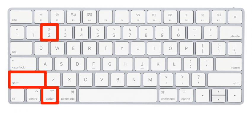 Cómo escribir símbolos en Mac: Euro Symbol Mac