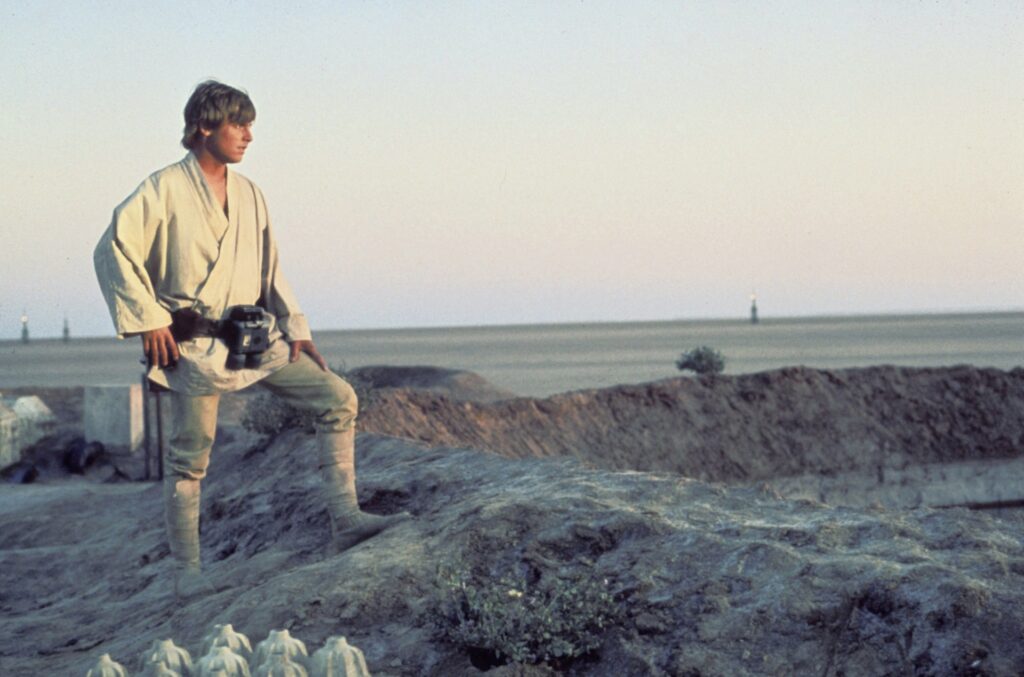 Luke Skywalker en Star Wars Una Nueva Esperanza