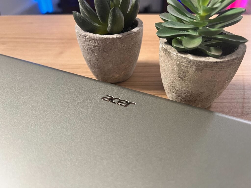 La marca Acer en el Acer spin 5