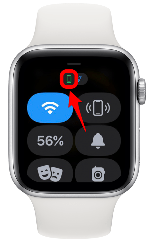 Verifique si ve un ícono de teléfono verde en la parte superior: mi iPhone no se desbloquea