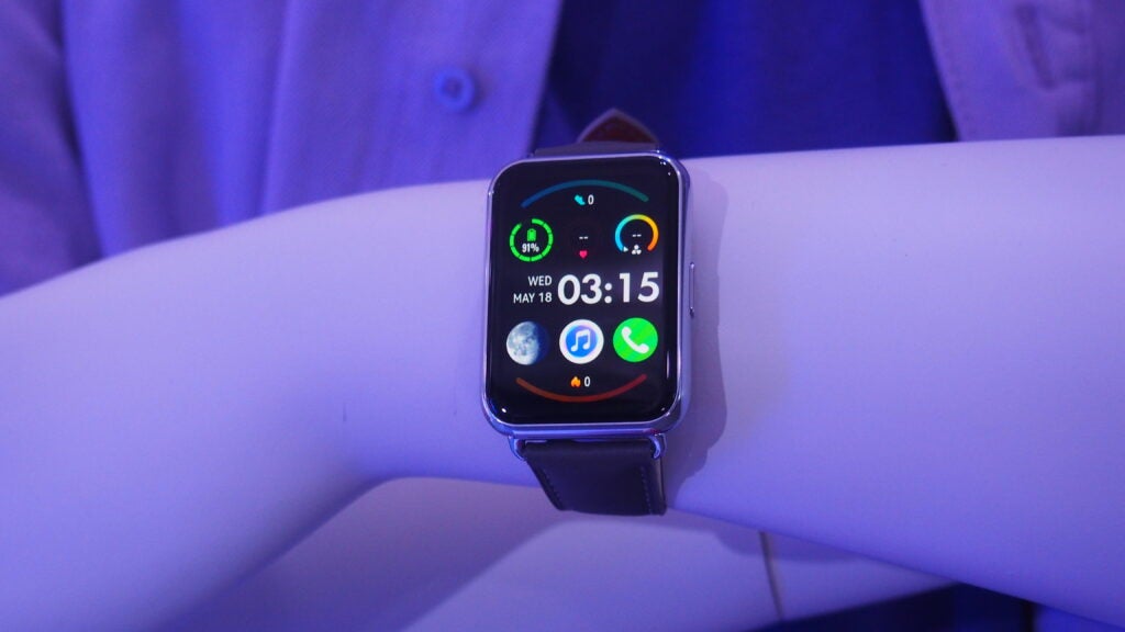 Pantalla de Huawei Watch Fit 2 que muestra la pantalla de inicio