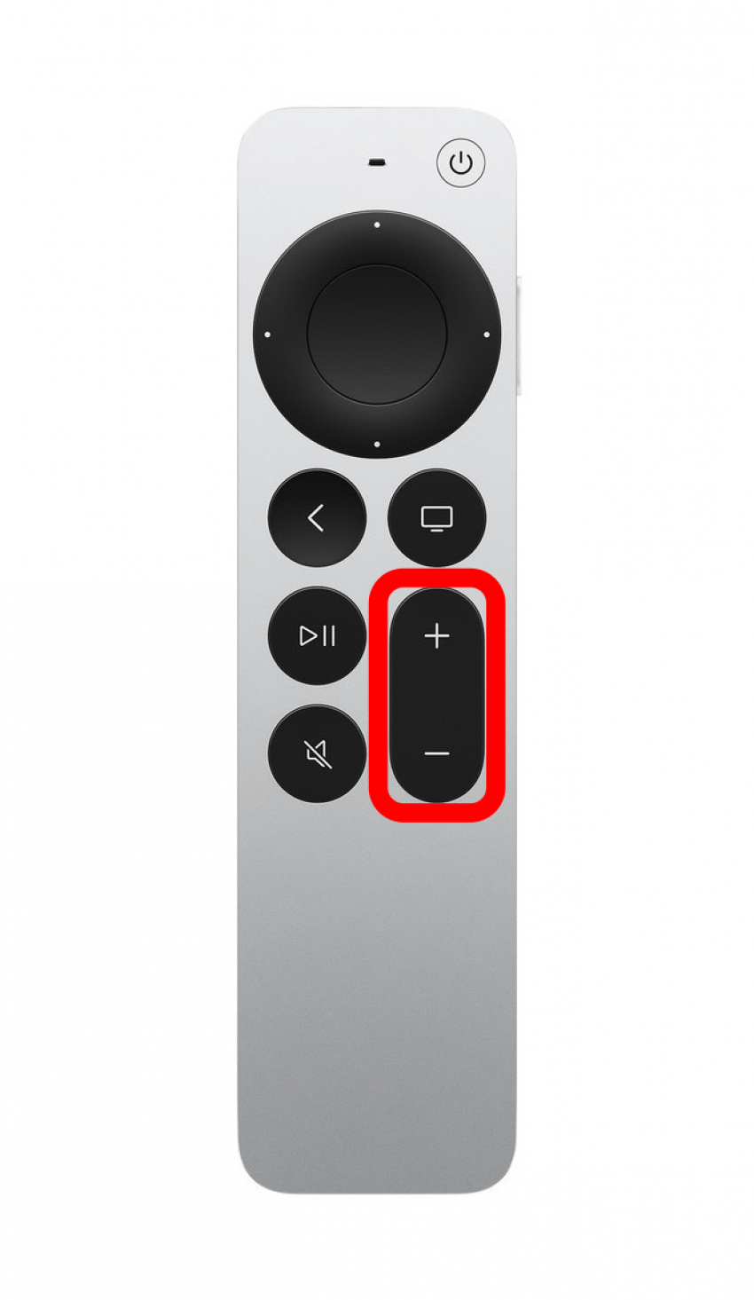 controlar el volumen de apple tv control remoto