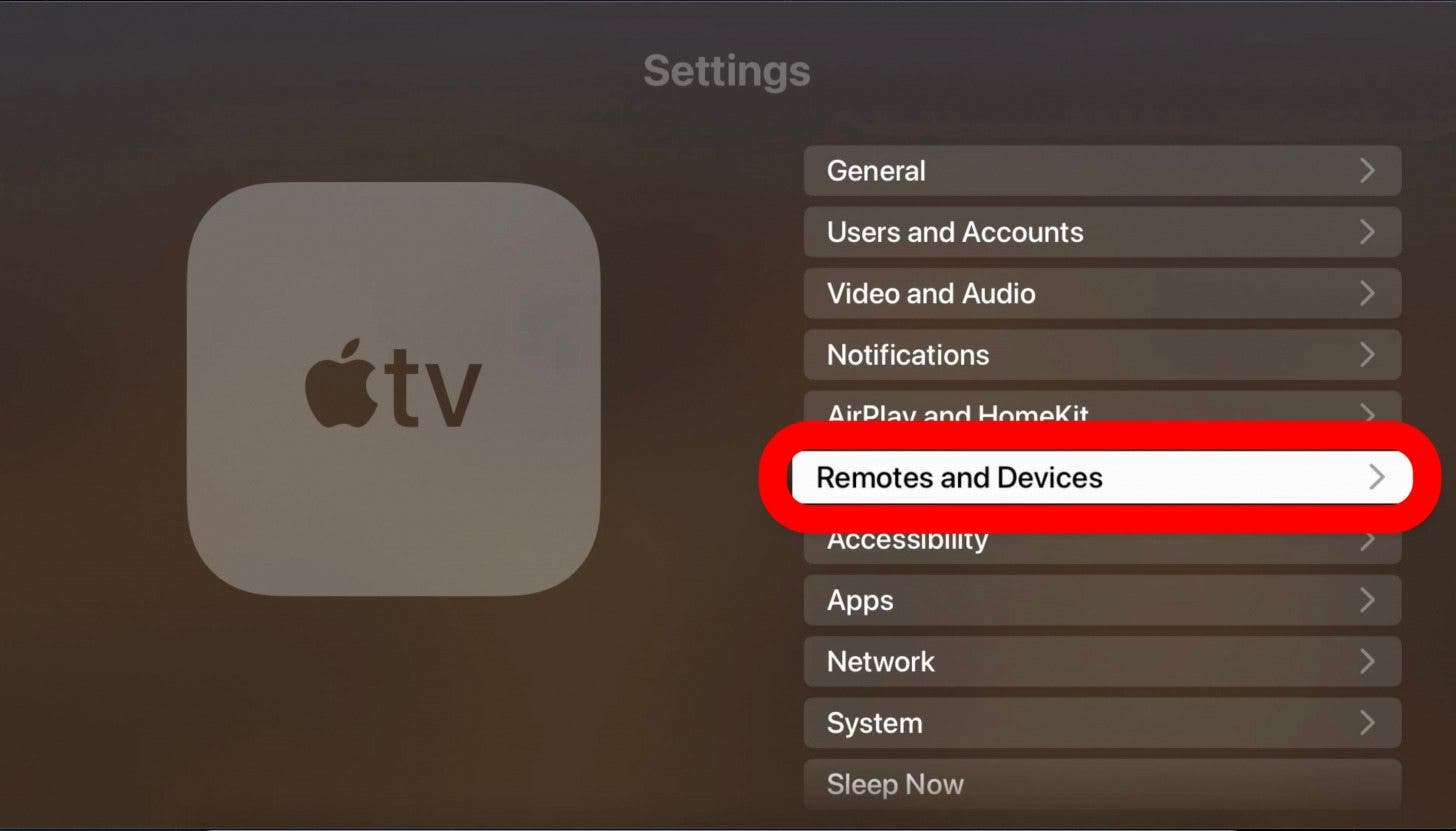 editar ajustes remotos apple tv
