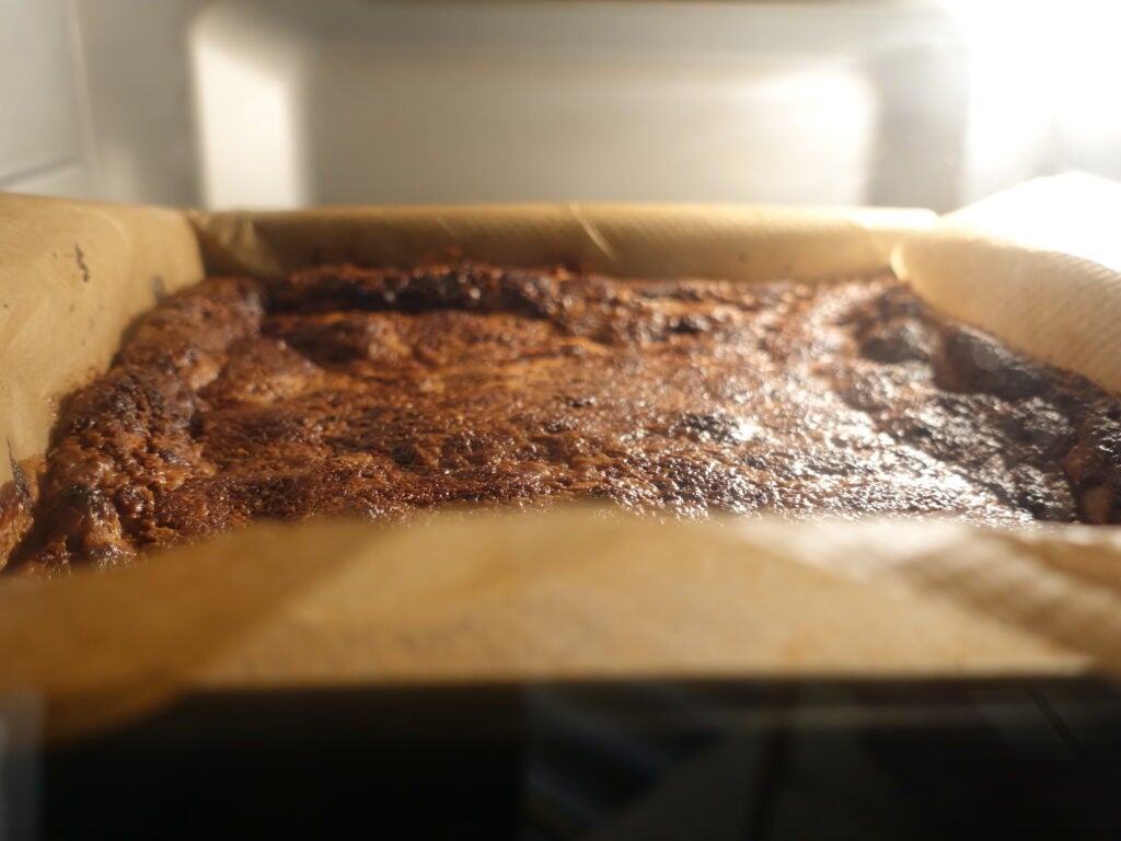 Brownies horneados en la freidora de aire Cuisinart