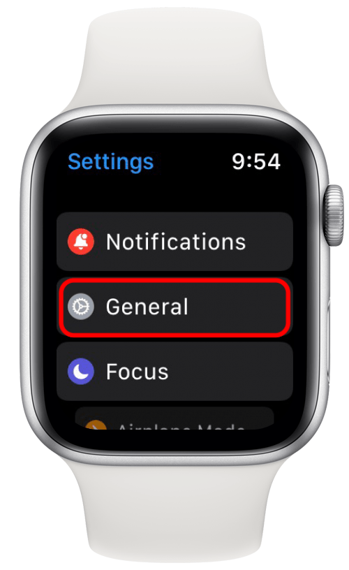 Ajustes generales del Apple Watch 