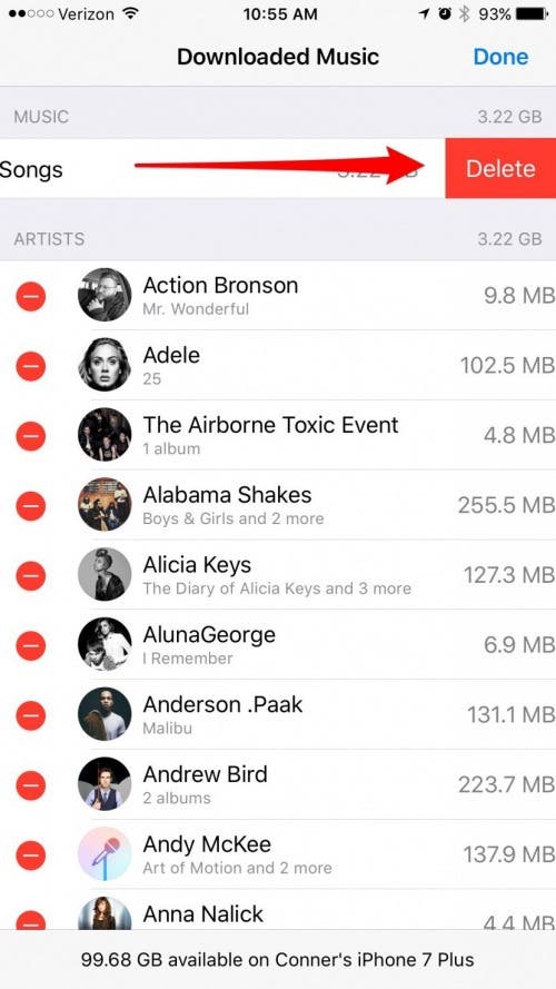 ¿Cómo elimino canciones de mi iPhone?