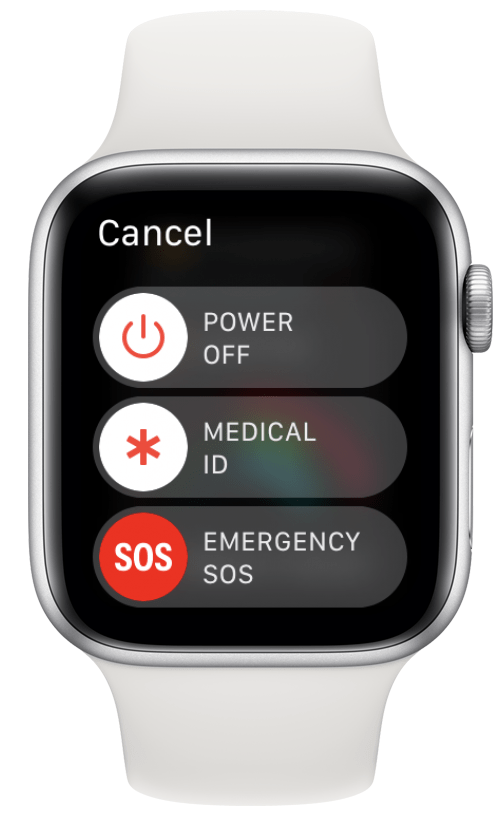 Hacer una llamada de emergencia SOS en Apple Watch