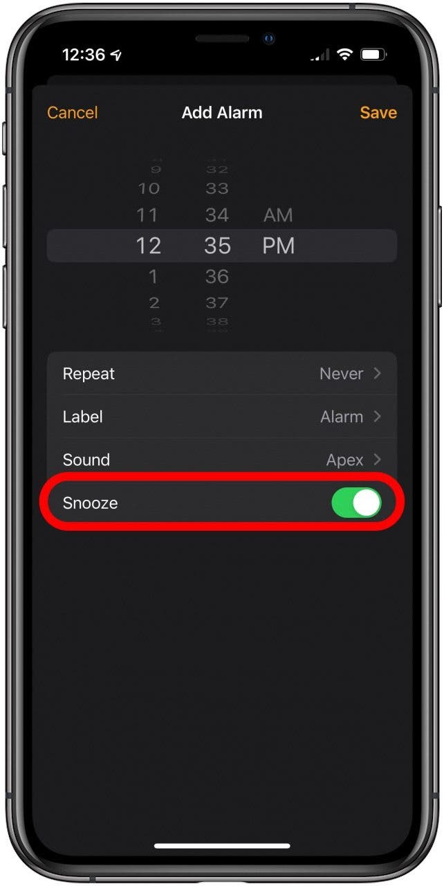 Cómo cambiar el tiempo de repetición de la alarma en el iPhone