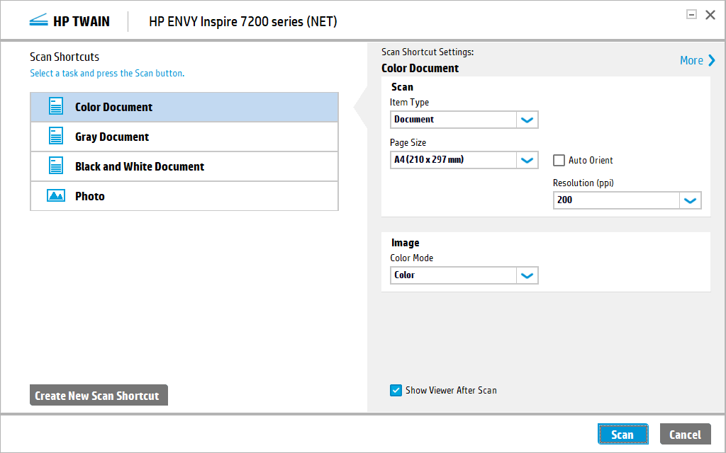 Captura de pantalla para HP Envy Inspire 7220e