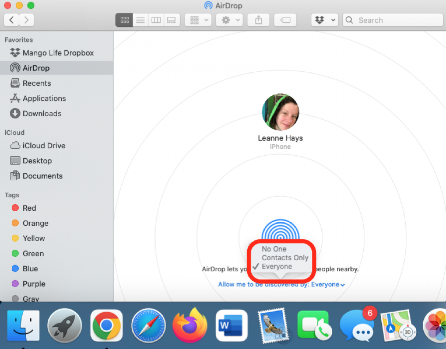 habilitar airdrop en macbook