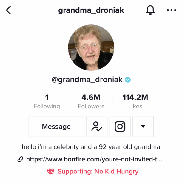 abuela droniak hola soy una celebridad y una abuela de 92 años