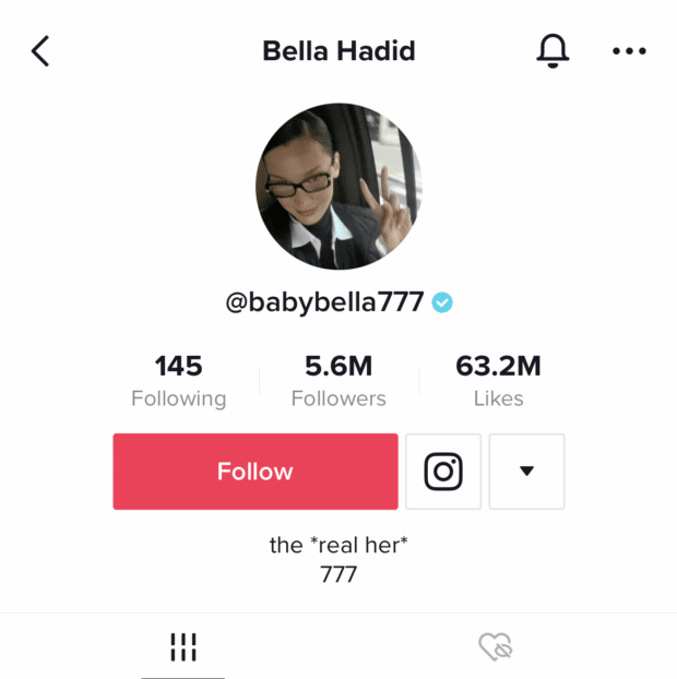 Bella Hadid la *verdadera ella* 777