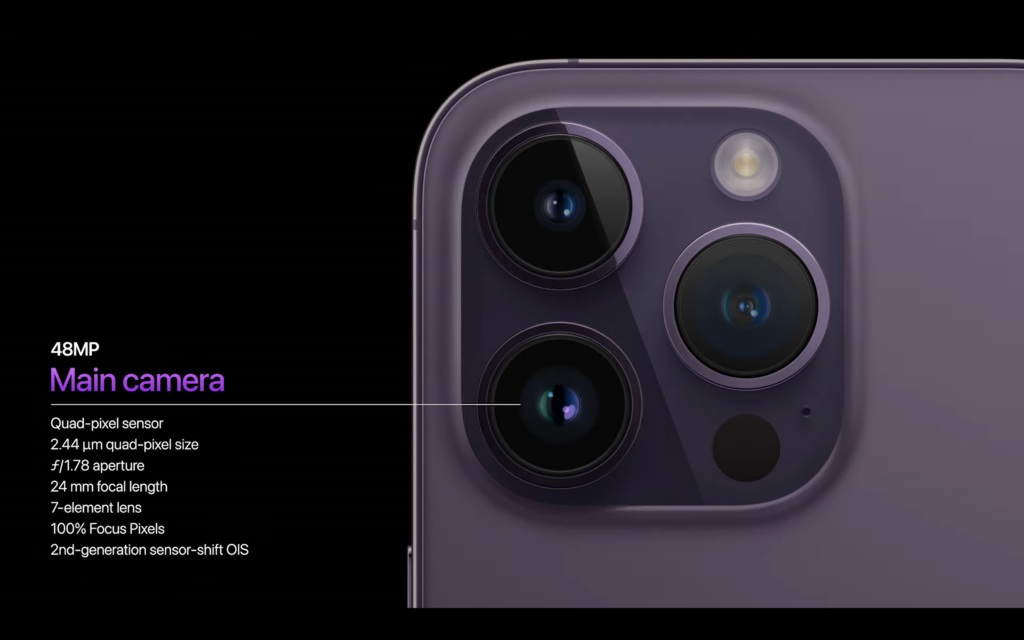 Configuración de la cámara del iPhone 14 Pro