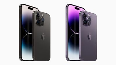 iphone 14 y iphone 14 pro colores space black deep purple