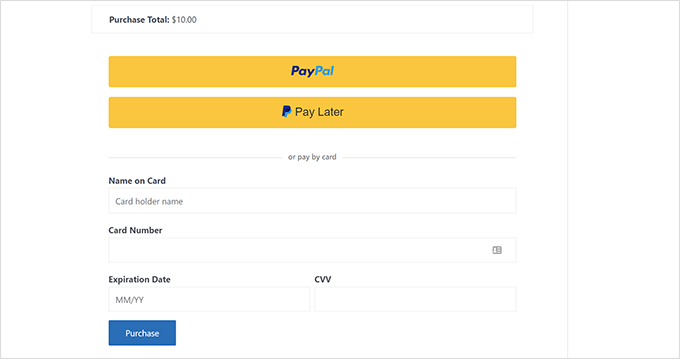 Pago de PayPal Commerce en Easy Digital Downloads