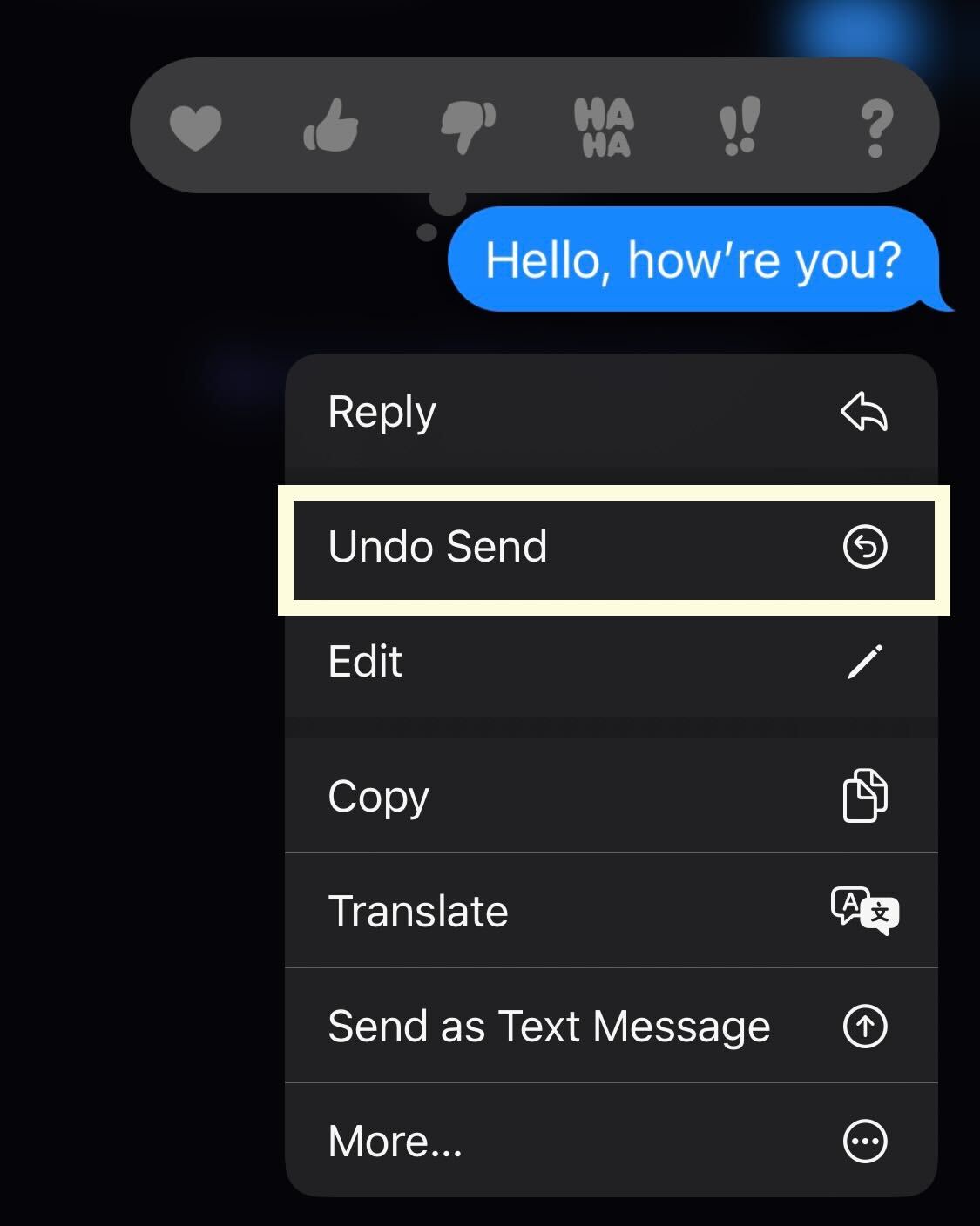 Haga clic en el mensaje no enviado