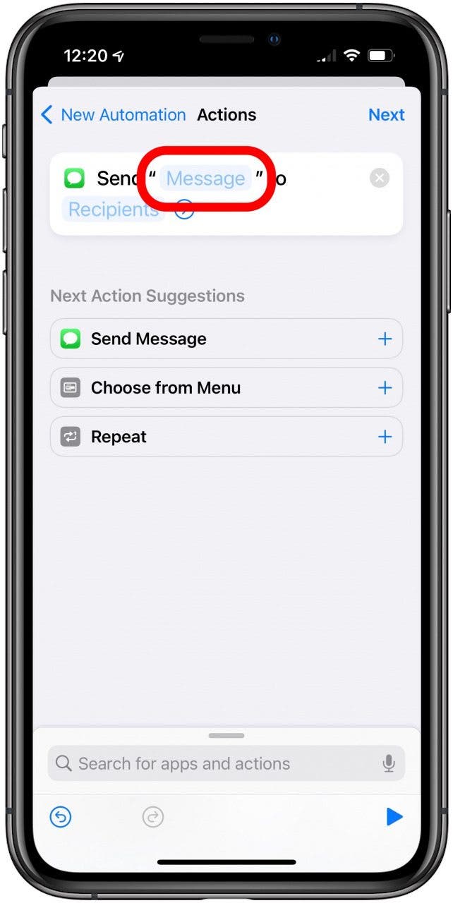 ¿Puedes programar un mensaje de texto en el iPhone?