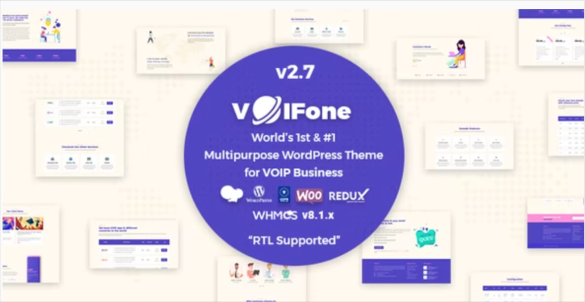Voifone - Tema multipropósito de WordPress para VOIP