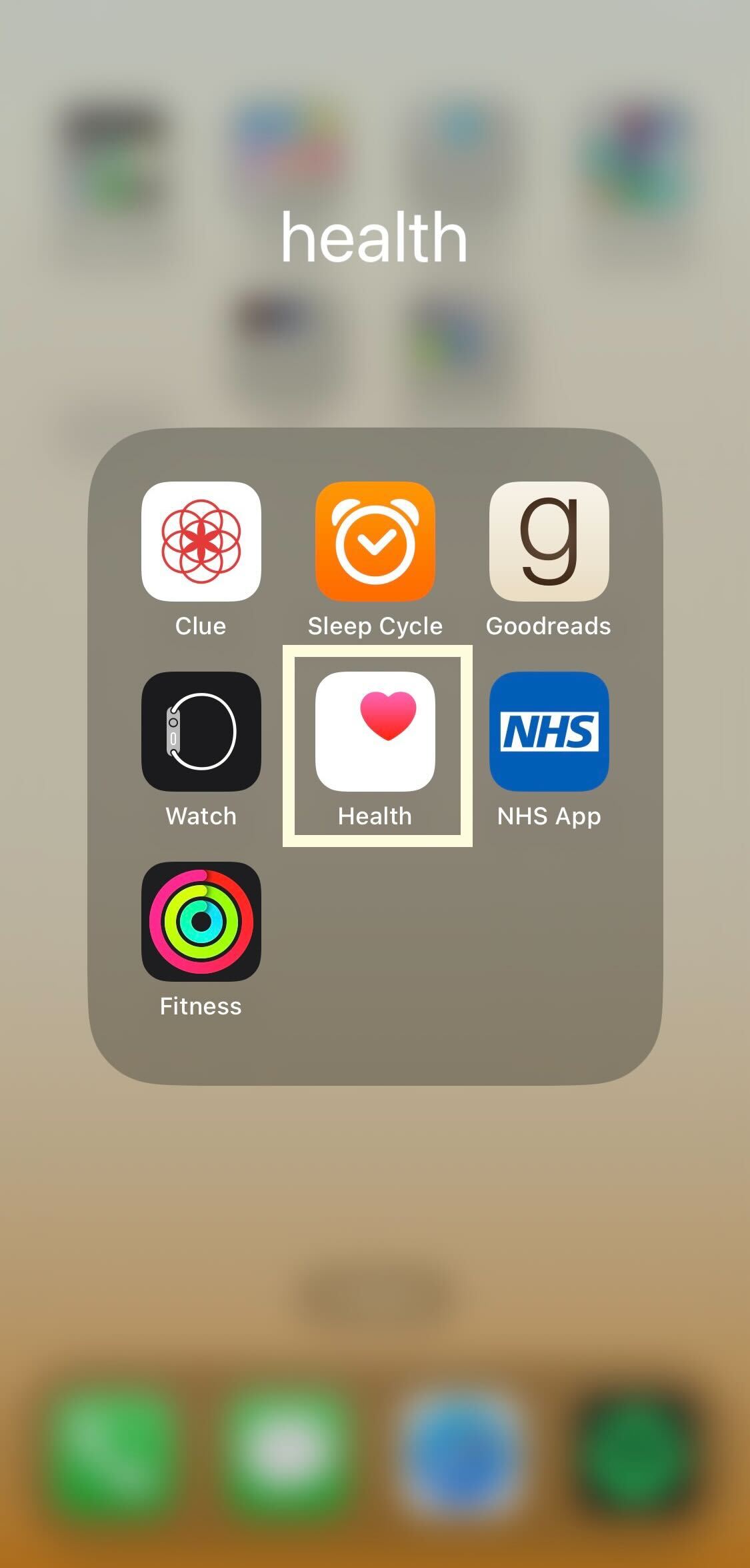 La aplicación Salud en el iPhone