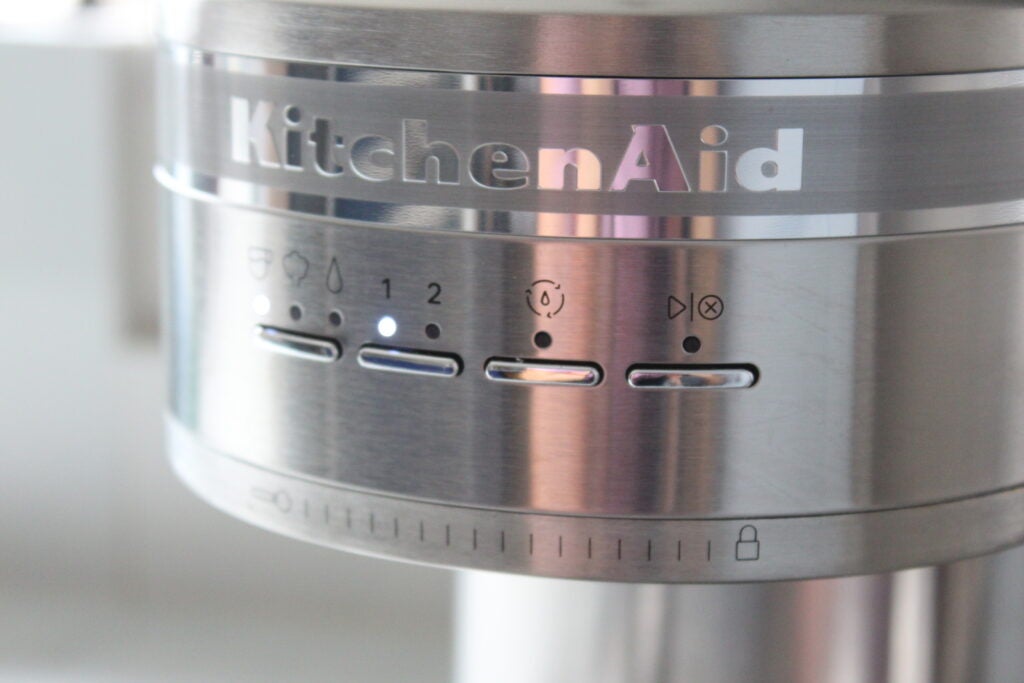 Botones de la máquina de espresso KitchenAid Artisan