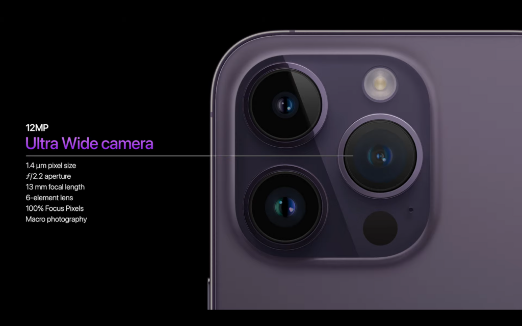 Configuración de la cámara del iPhone 14 Pro