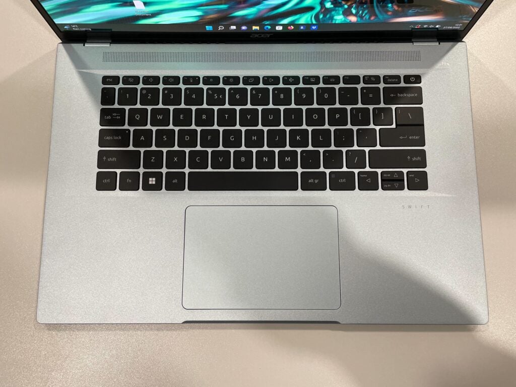 El teclado del Acer Swift Edge