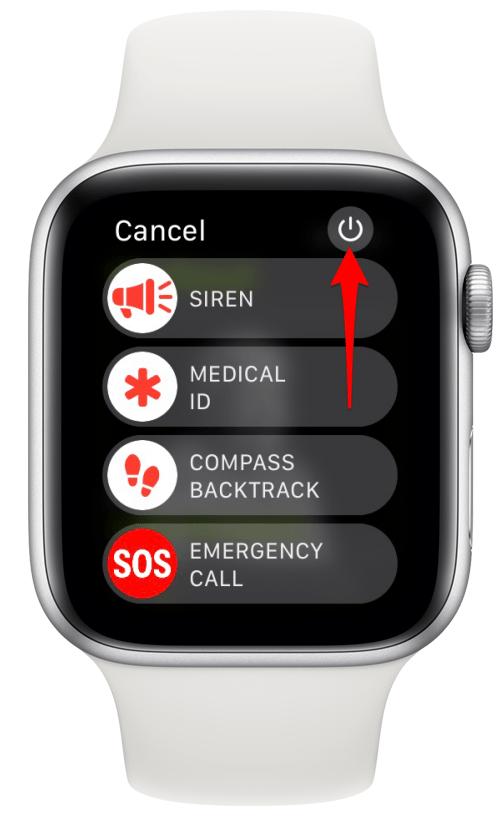 Apague su Apple Watch, luego vuelva a encenderlo para corregir fallas/errores
