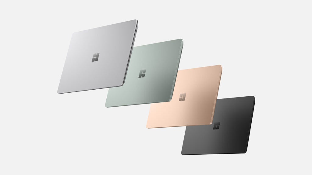 Las combinaciones de colores de la Surface Laptop 5