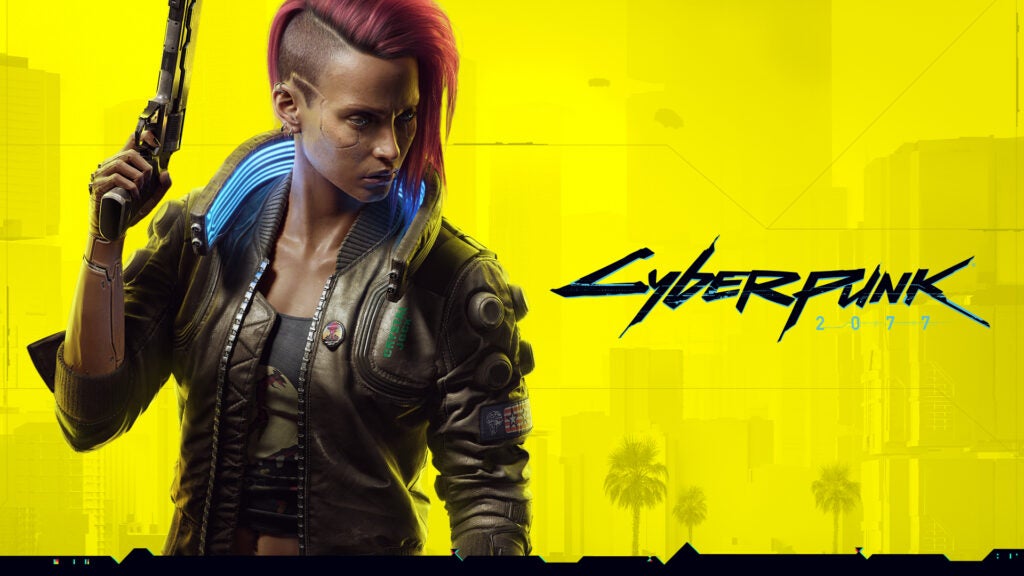 Fondo de pantalla del juego de PS llamado Cyberpunk 2077